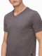 Áo thun nam Calvin Klein 6301 Liquid Touch Slim Fit V-neck T-Shirt Storm Grey