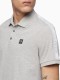 Áo thun nam Calvin Klein 6842 Regular Fit Logo Band Stripe Polo Shirt History Heather