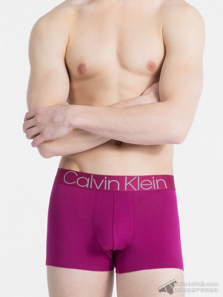 Quần lót nam Calvin Klein NB1565 Evolution Cotton Trunk Magenta