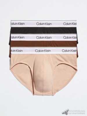 Quần lót nam Calvin Klein NB2379 Modern Cotton Stretch Hip Brief 3-pack Multi
