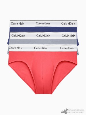 Quần lót nam Calvin Klein NB2379 Modern Cotton Stretch Hip Brief 3-pack Multi