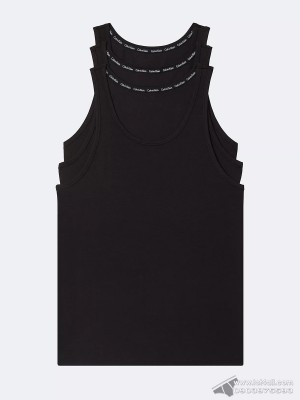 Áo lót nam Calvin Klein NB2450 Modern Cotton Stretch Tank Top 3-pack Black