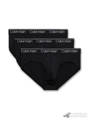 Quần lót nam Calvin Klein NB2568 Micro Stretch Hip Brief 3-pack Black