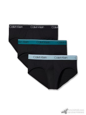 Quần lót nam Calvin Klein NB2568 Micro Stretch Hip Brief 3-pack Black Multi