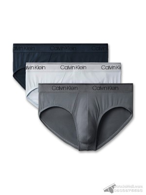 Quần lót nam Calvin Klein NB2568 Micro Stretch Hip Brief 3-pack Black Multi