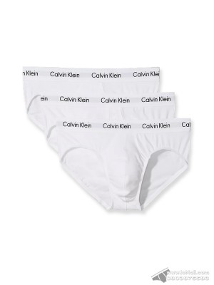 Quần lót nam Calvin Klein NB2613 Cotton Stretch Hip Brief 3-pack White