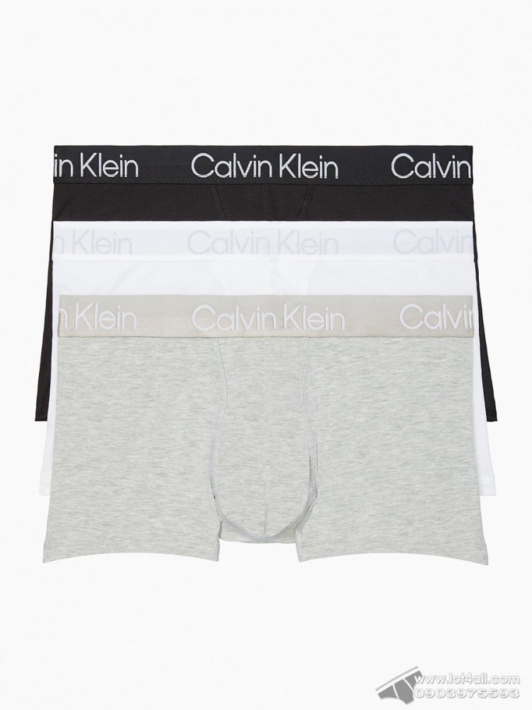 Quần lót nam Calvin Klein NB2970 Modern Structure Cotton Stretch Trunk 3-pack Multi1