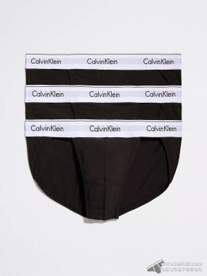 Quần lót nam Calvin Klein NB3334 Modern Cotton Stretch Sport Brief 3-pack Black
