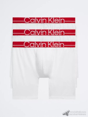 Quần lót nam Calvin Klein NB3702 Pro FIt Micro Boxer Brief 3-pack White
