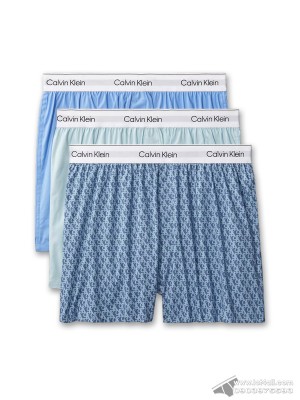 Quần boxer nam Calvin Klein NB4267 Icon Cotton Stretch Slim Boxer 3-pack Multi