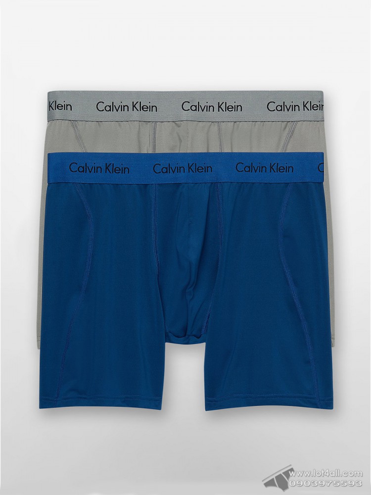 Quần lót nam Calvin Klein NP1908O Micro Stretch Boxer Brief 2-pack Blue/Grey