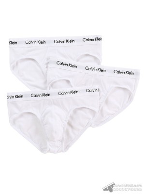 Quần lót nam Calvin Klein NU2661 Cotton Stretch Hip Brief 3-pack White