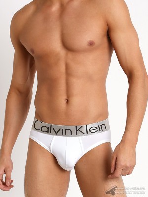 Quần lót nam Calvin Klein U2715 Steel Micro Hip Brief White