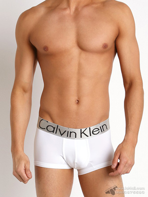 Quần lót nam Calvin Klein U2716 Steel Micro Low Rise Trunk White