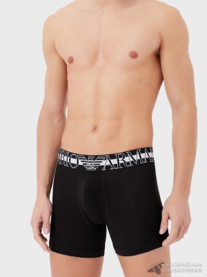 Quần lót nam Emporio Armani Megalogo Cotton Boxer Brief Black