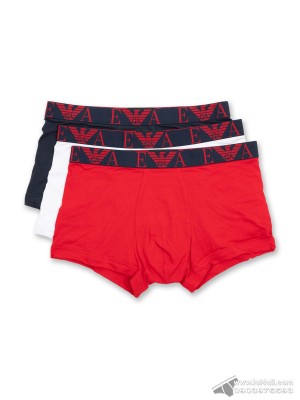 Quần lót nam Emporio Armani Bold Monogram Stretch Cotton Trunk 3-pack Multi