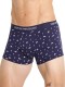 Quần lót nam Emporio Armani Pure Cotton Trunk 3-pack Marine/Printed Eclipse/White