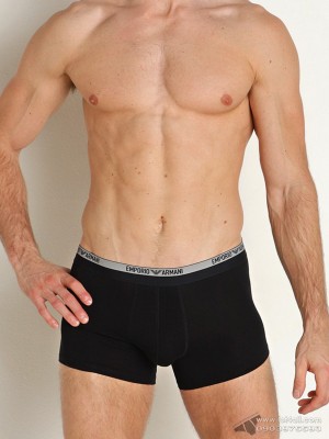 Quần lót nam Emporio Armani Piping Logoband Trunk Black