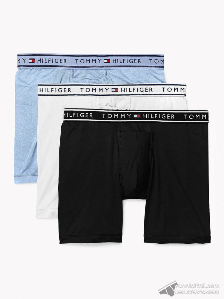 Quần lót nam Tommy Hilfiger FLX Evolve Stretch Boxer Brief 3-pack White/Blue/Black
