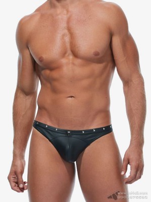 Quần lót nam Gregg Homme 173204 Scorpio Faux Leather Thong Black