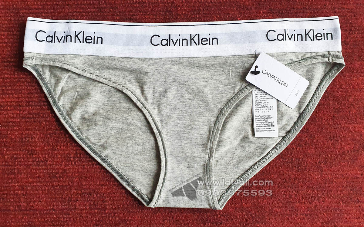 Quần lót nữ Calvin Klein F3787 Modern Cotton Modal Bikini Grey Heather
