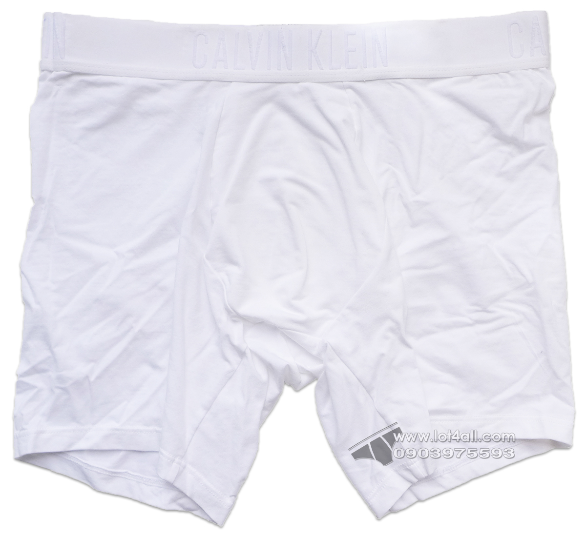 Quần lót nam Calvin Klein NB1308 CK Black Pima Cotton Boxer Brief White