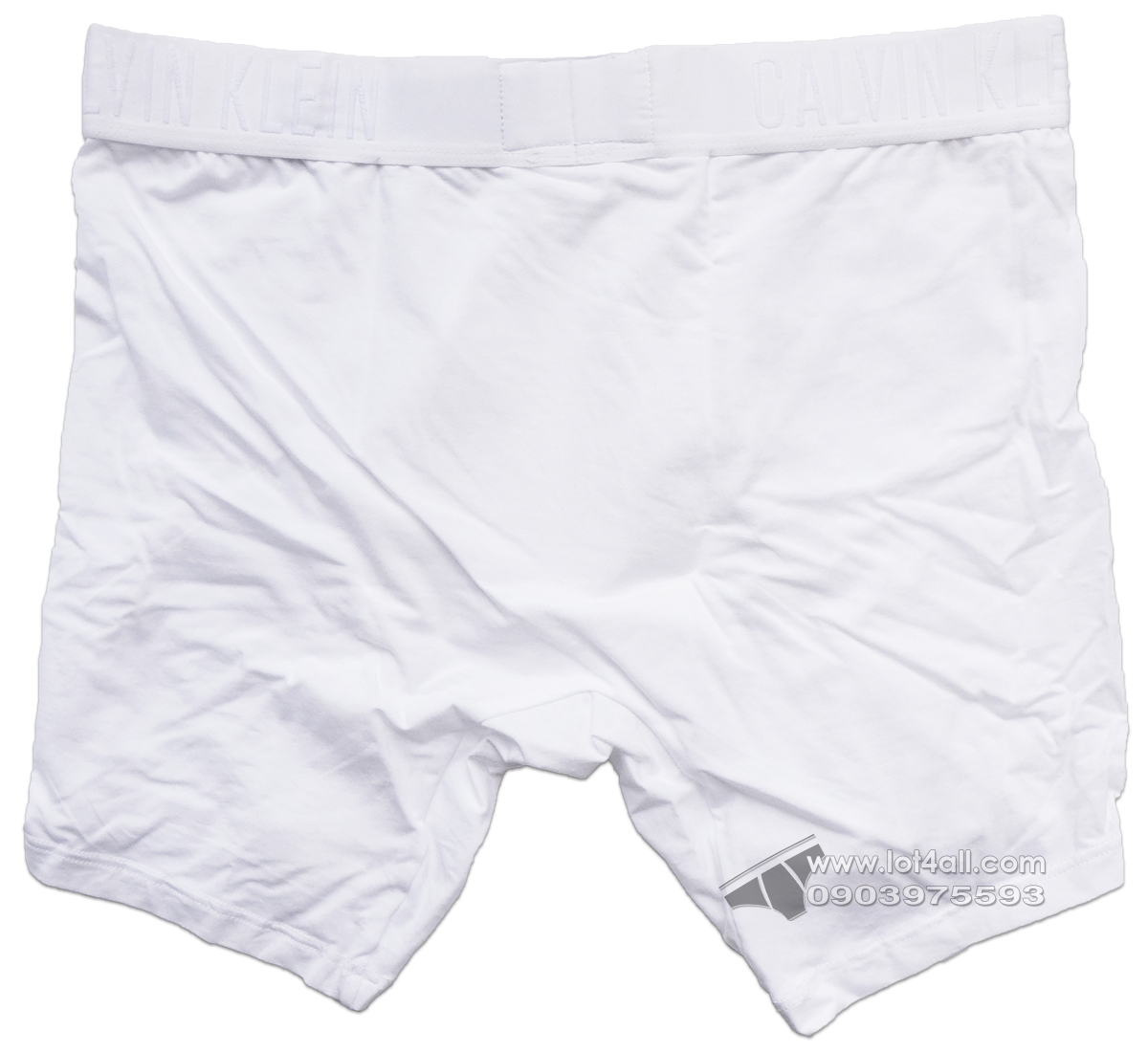 Quần lót nam Calvin Klein NB1308 CK Black Pima Cotton Boxer Brief White