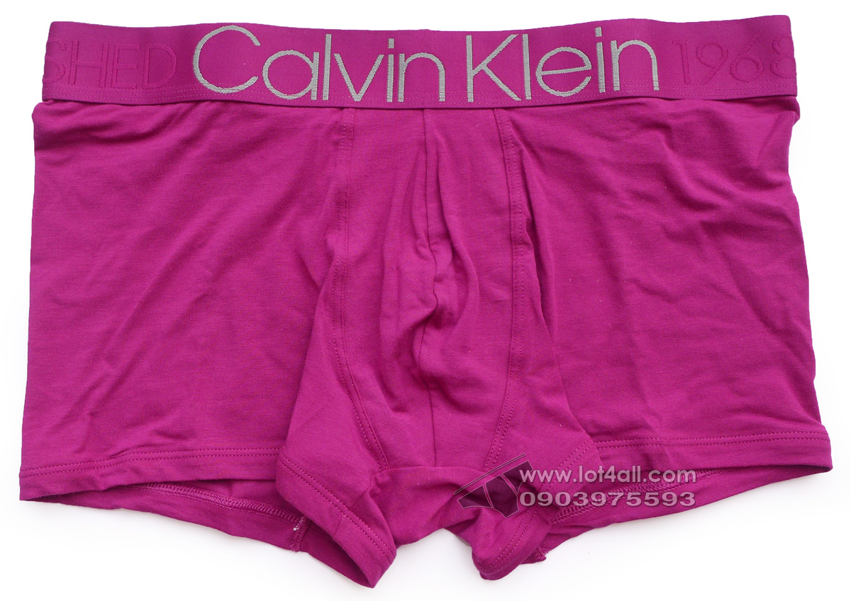 Quần lót Calvin Klein NB1565 Evolution Cotton Trunk Magenta