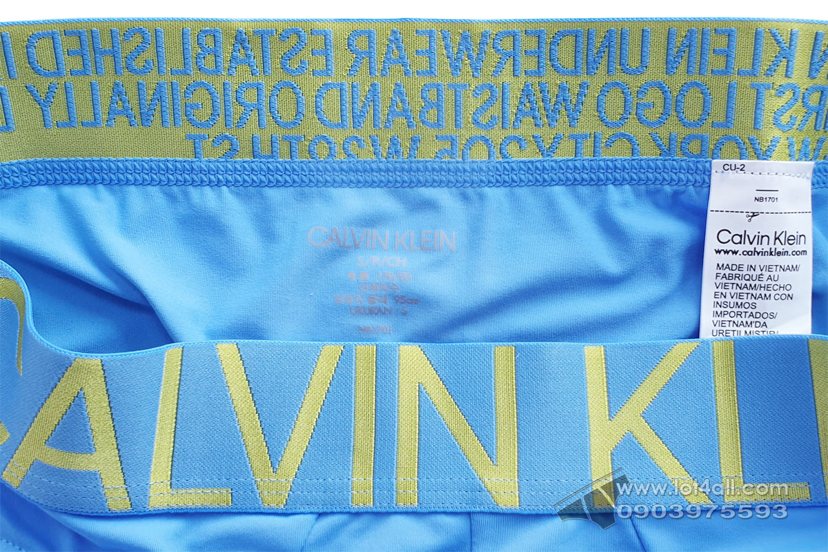 Quần lót nam Calvin Klein NB1701 Statement 1981 Micro Hip Brief Blue Burst