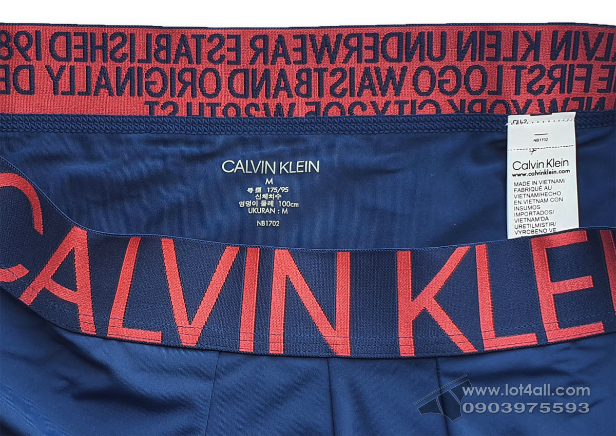 Quần lót nam Calvin Klein NB1702 Statement 1981 Low Rise Trunk Blue Jean