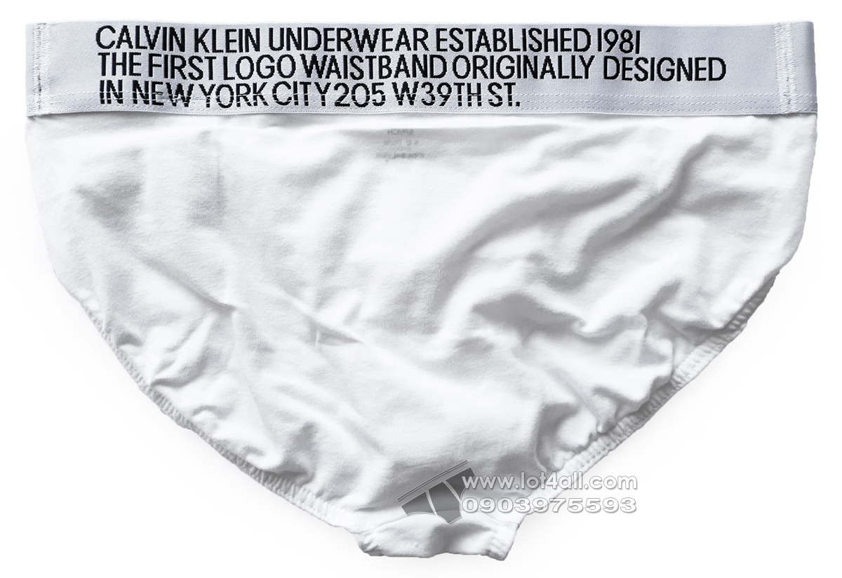 Quần lót nam Calvin Klein NB1712 Statement 1981 Cotton Stretch Hip Brief White