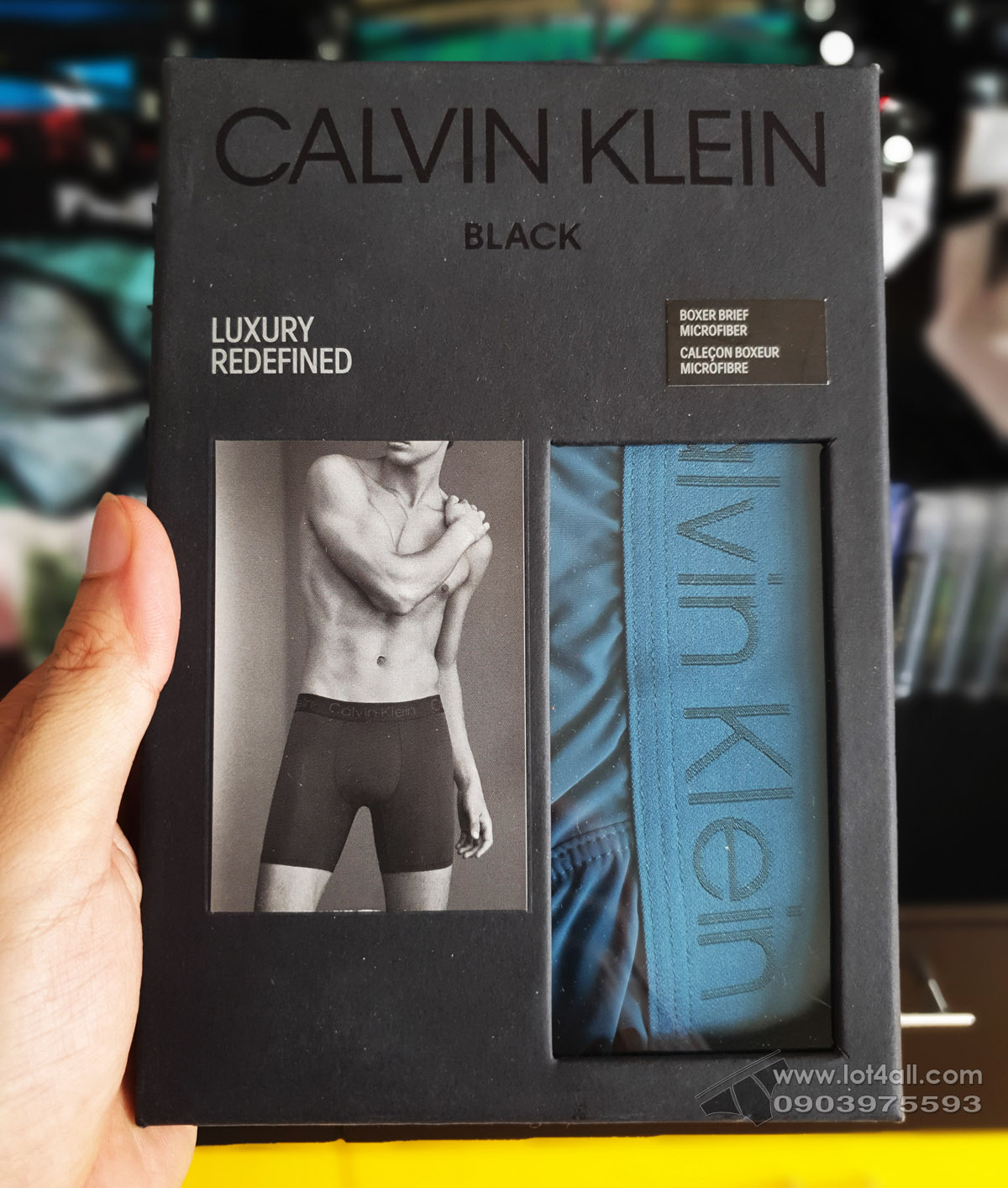 Quần lót nam Calvin Klein NB1930 CK Black Micro Boxer Brief Corsair