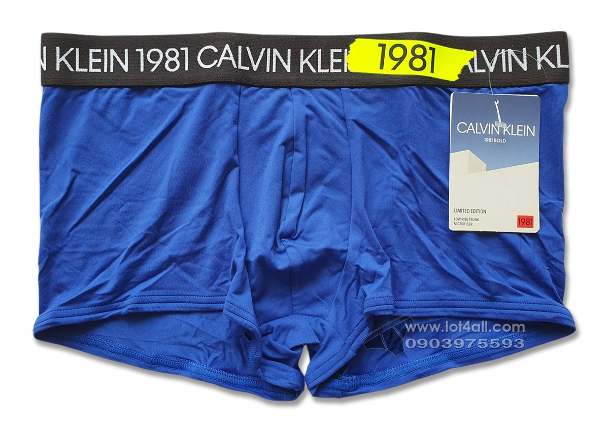 Quần lót nam Calvin Klein NB2053 Bold 1981 Neo Low Rise Trunk Surf the Web/ Black