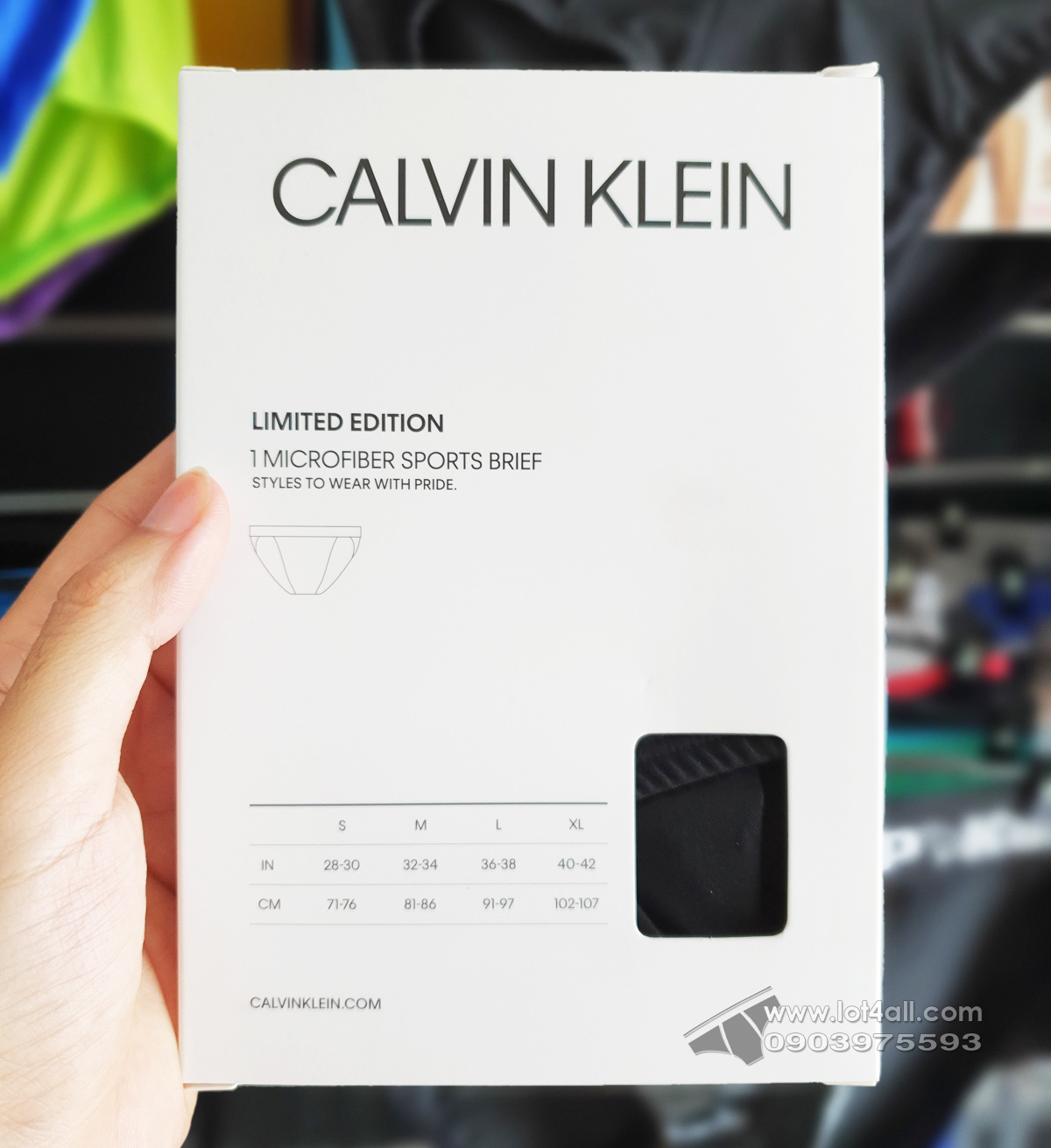 Quần lót nam Calvin Klein NB2203 Pride Micro Sport Brief Black