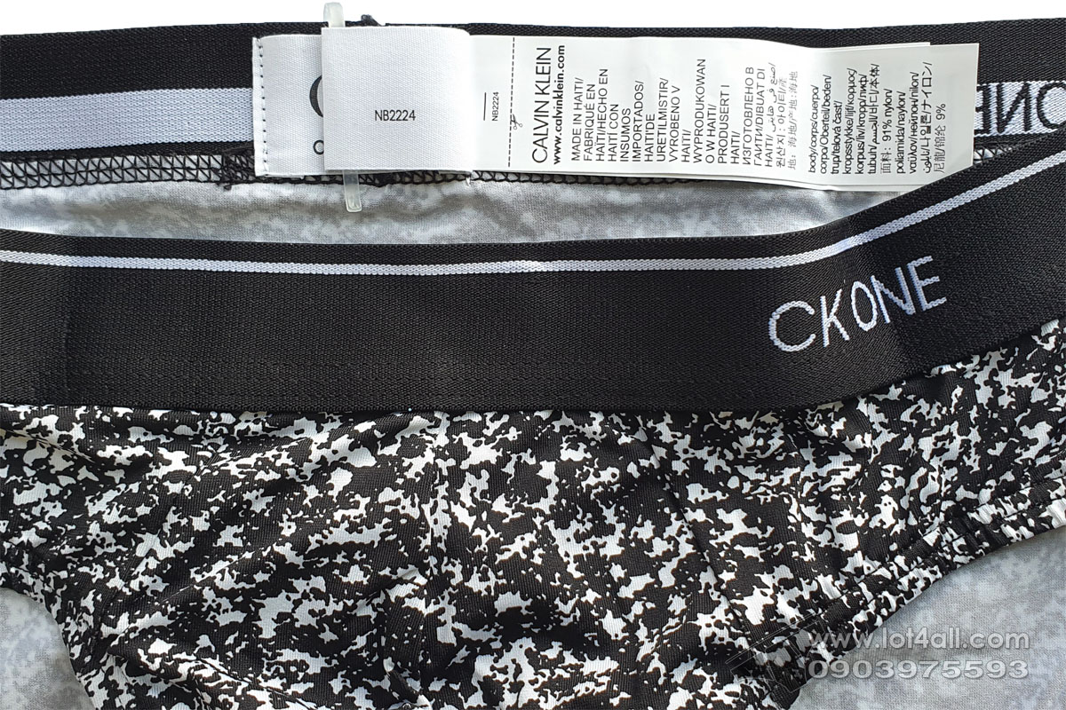 Quần lót nam Calvin Klein NB2224 CK One Micro Hip Brief Black White Speckle