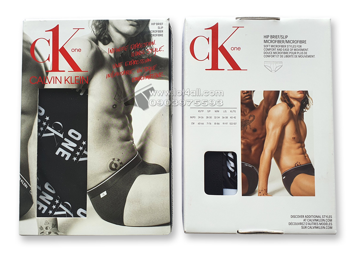 Quần lót nam Calvin Klein NB2224 CK One Micro Hip Brief Black CK One Print