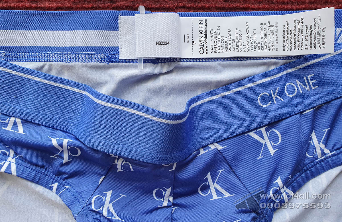 Quần lót nam Calvin Klein NB2224 CK One Micro Hip Brief Blue Logo