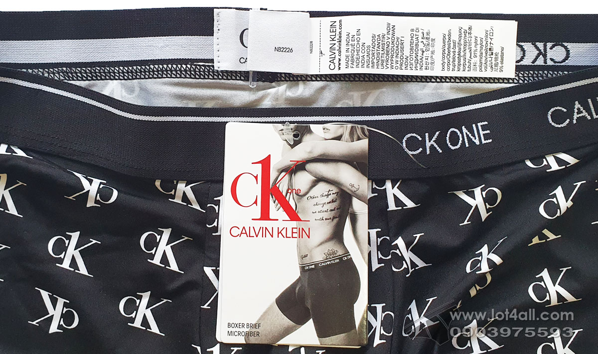 Quần lót nam Calvin Klein NB2226 CK One Micro Boxer Brief Staggered Logo Black