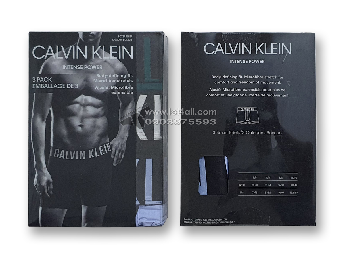 Quần lót nam Calvin Klein NB2594 Intense Power Micro Boxer Brief 3-pack Multi