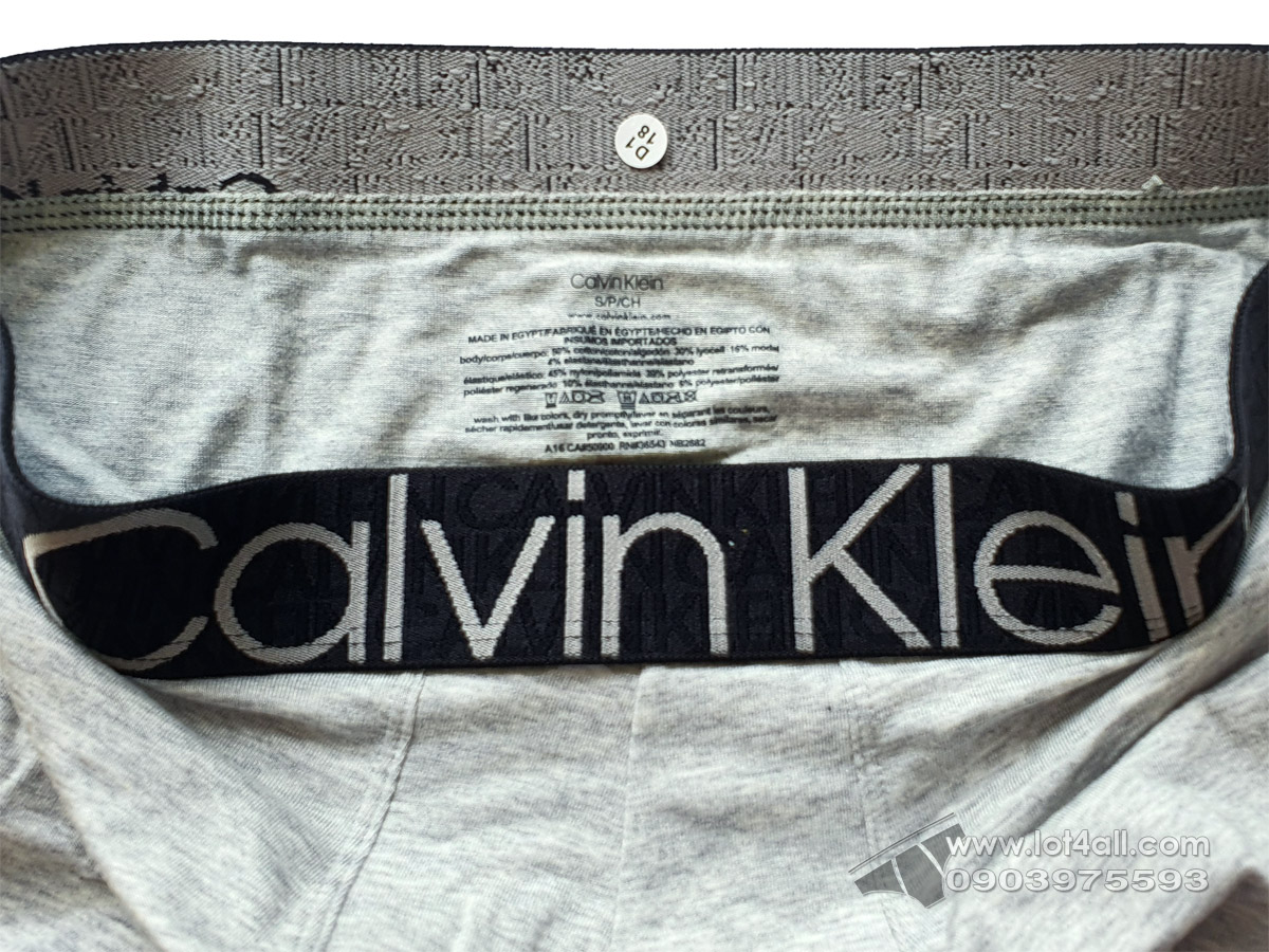 Quần lót nam Calvin Klein NB2682 Reconsidered Comfort Trunk Grey Heather