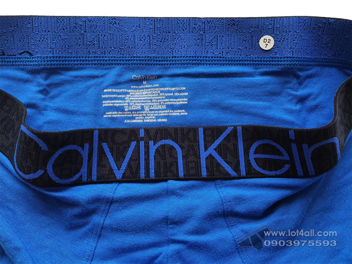 Quần lót nam Calvin Klein NB2682 Reconsidered Comfort Trunk Kettle Blue