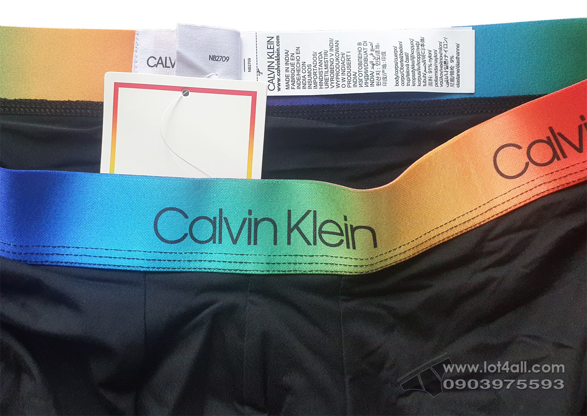 Quần lót nam Calvin Klein NB2709 Pride Micro Low Rise Trunk Black