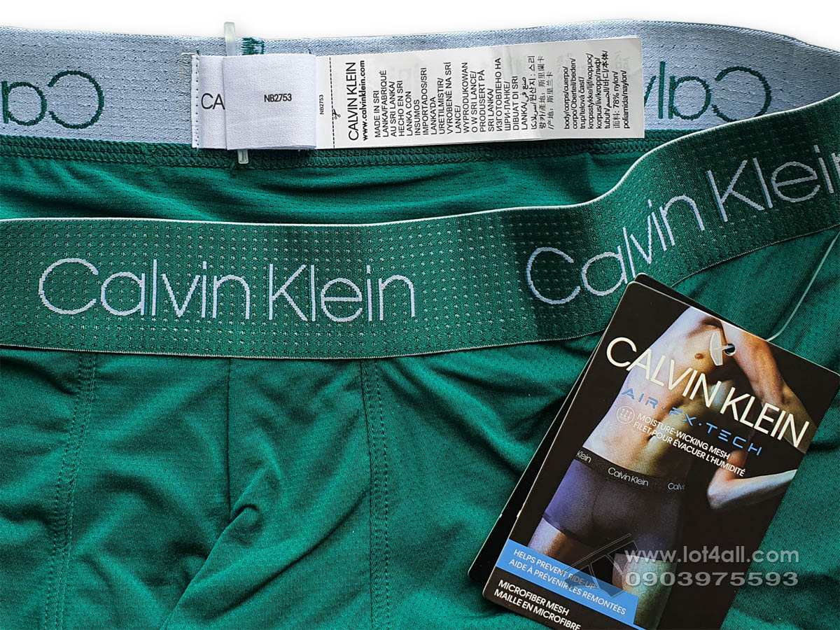 Quần lót nam Calvin Klein NB2753 Air FX Tech Micro Low Rise Trunk Northern teal