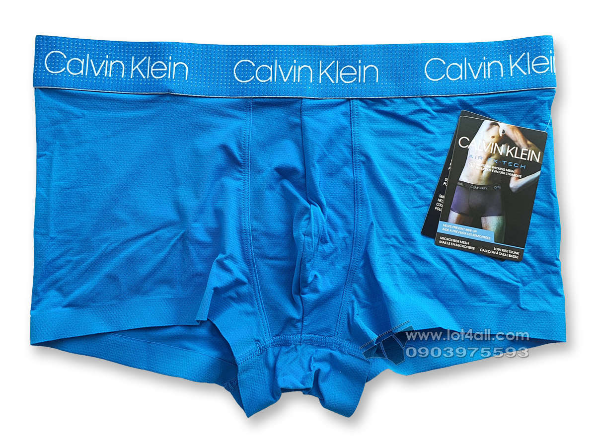 Quần lót nam Calvin Klein NB2753 Air FX Tech Micro Low Rise Trunk Shocking Blue
