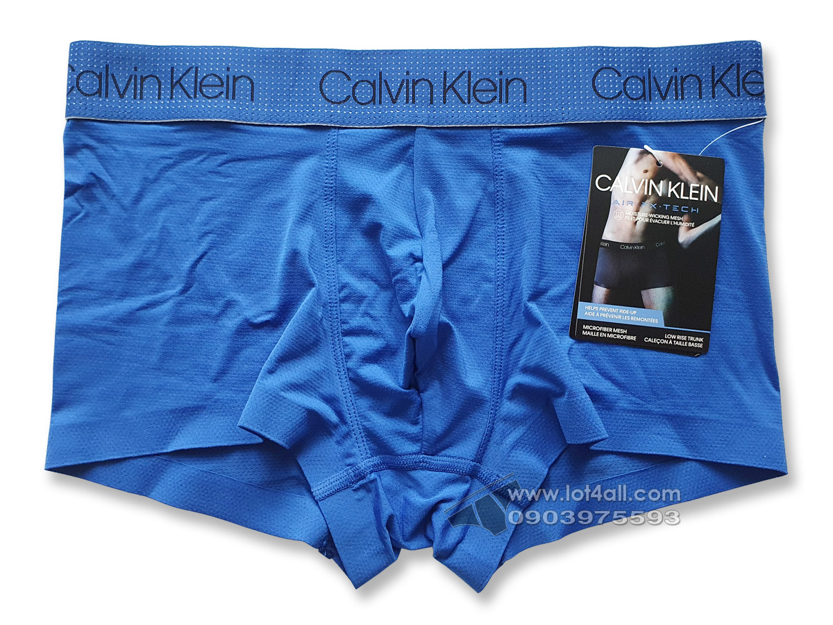 Quần lót nam Calvin Klein NB2753 Air FX Tech Micro Low Rise Trunk Kettle Blue