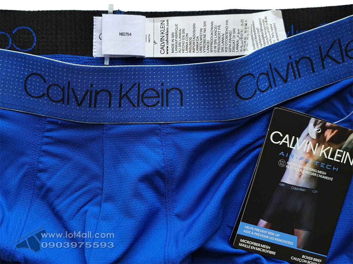 Quần lót nam Calvin Klein NB2754 Air FX Tech Micro Boxer Brief Kettle Blue