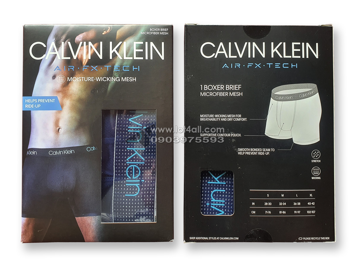 Quần lót nam Calvin Klein NB2754 Air FX Tech Micro Boxer Brief New Navy