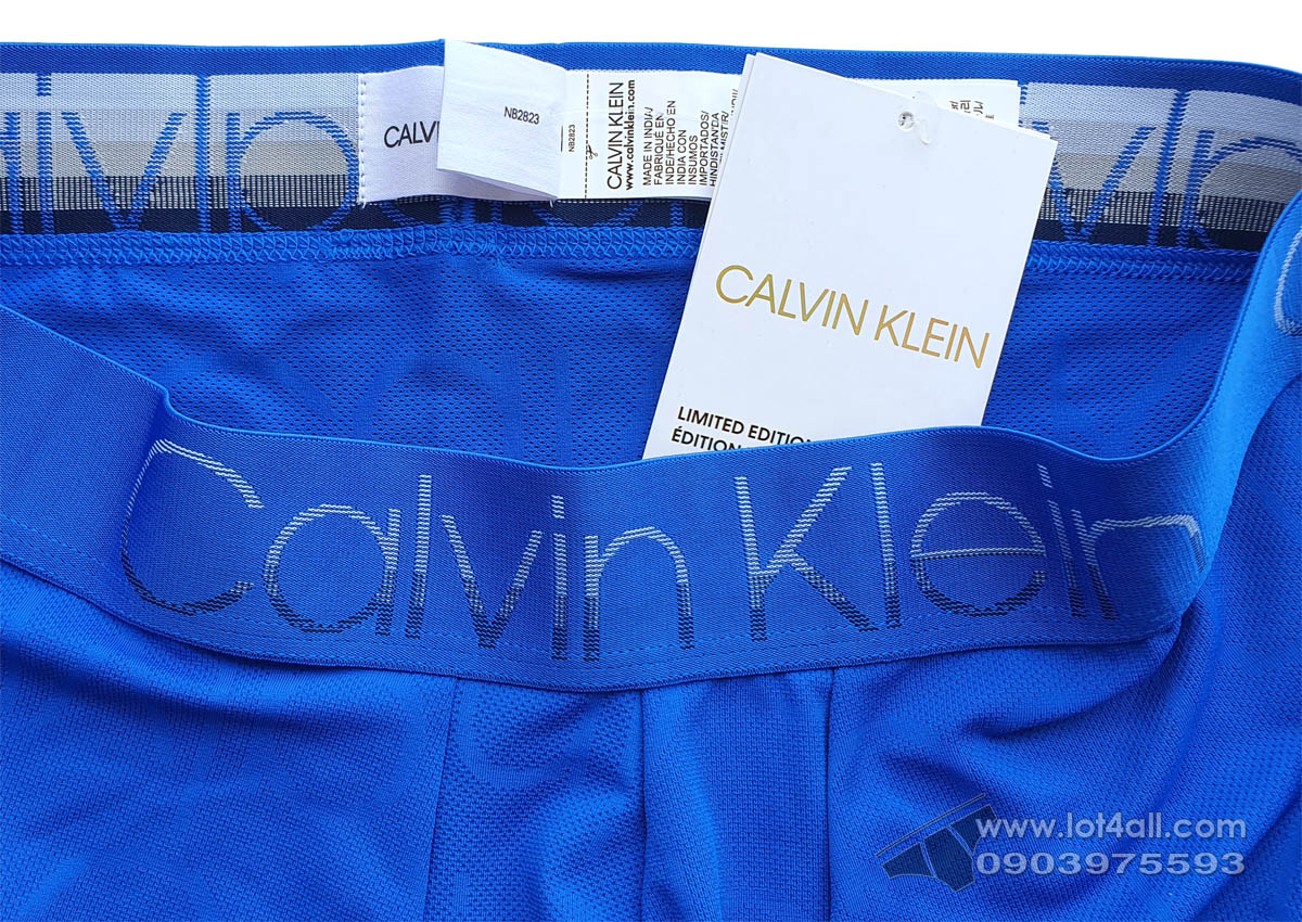 Quần lót nam Calvin Klein NB2823 Chill Logo Micro Low Rise Trunk Kettle Blue