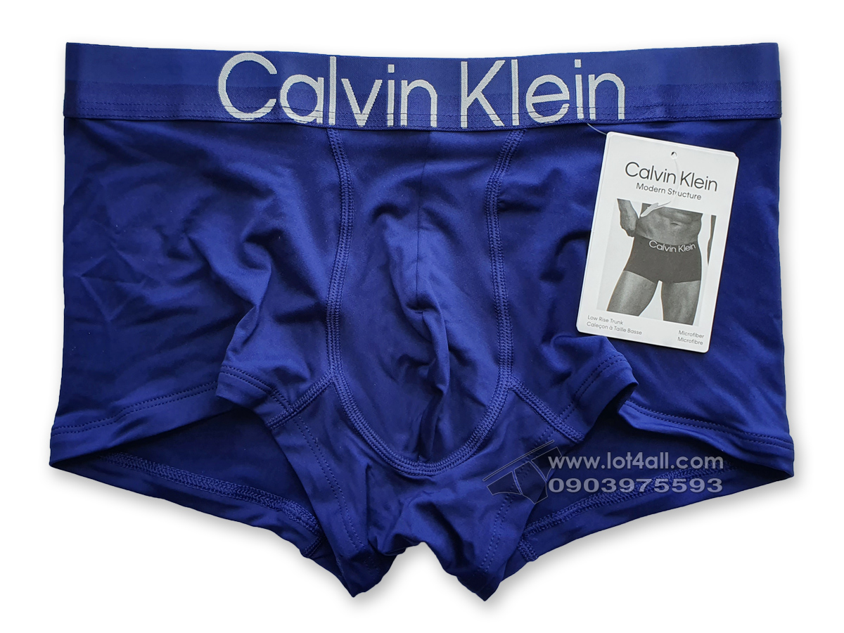 Quần lót nam Calvin Klein NB2974 Modern Structure Micro Low Rise Trunk Bayou Blue