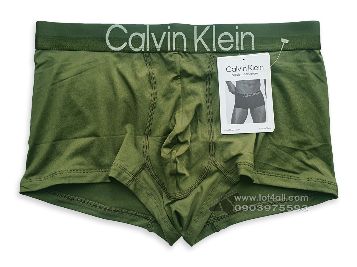 Quần lót nam Calvin Klein NB2974 Modern Structure Micro Low Rise Trunk Army Green